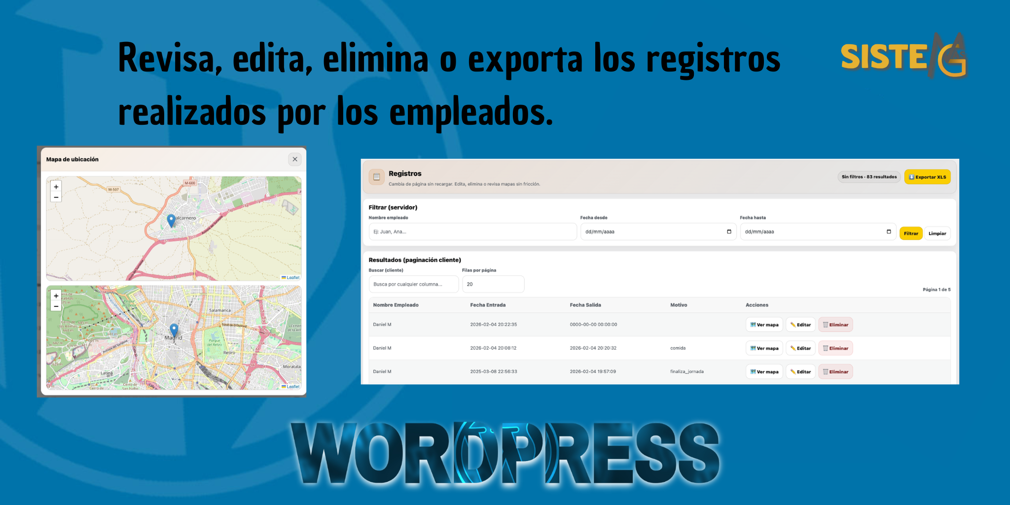 🔍 MG Control Horario - Plugin Plugin Wordpress - Imagen 6