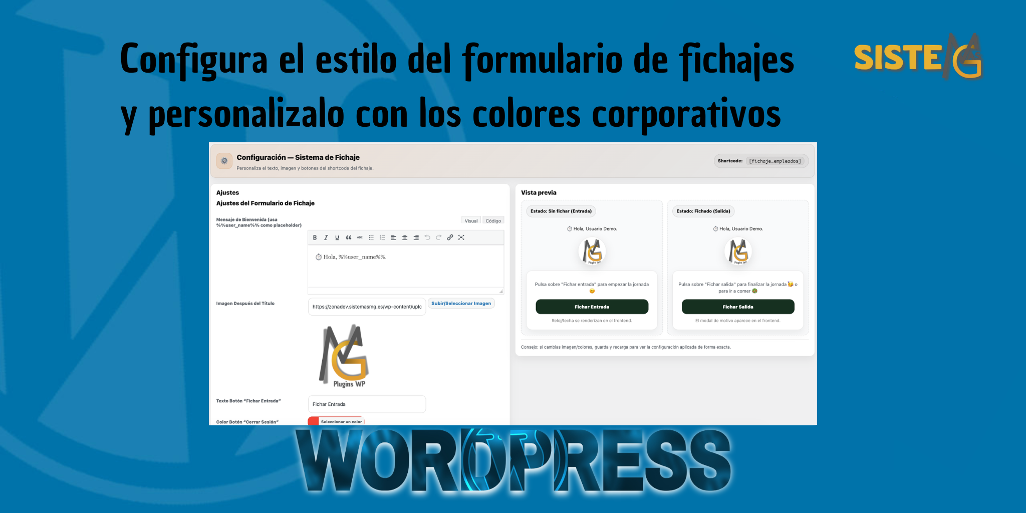 🔍 MG Control Horario - Plugin Plugin Wordpress - Imagen 8