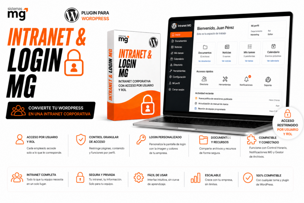 🚀 Intranet & Login MG - Plugin Wordpress