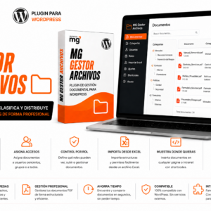 📂 MG Gestor Archivos - Plugin Wordpress