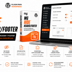 🧩 MG Hide Header/Footer - Plugin Wordpress