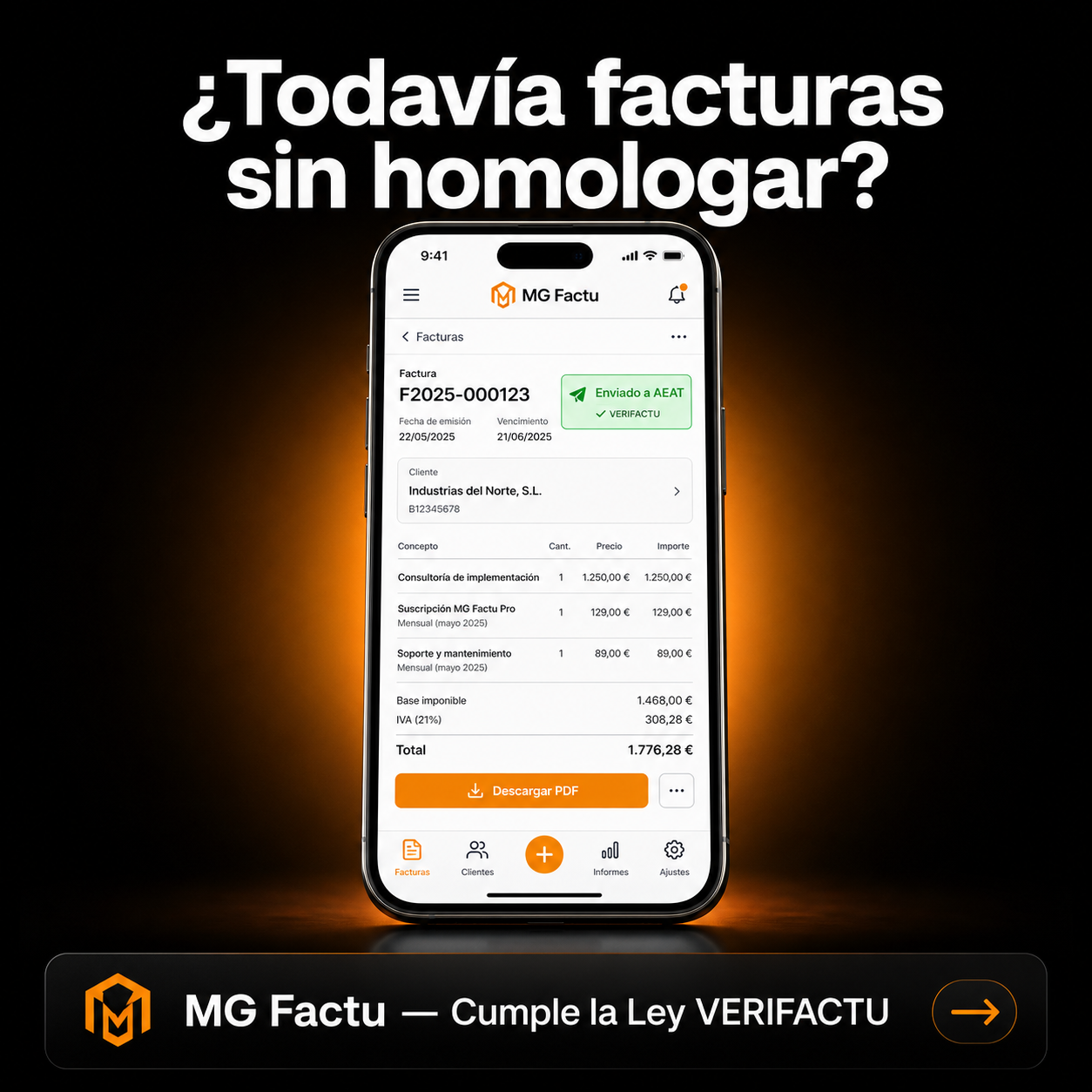 MG Factu — Plugin de facturación Verifactu para WordPress