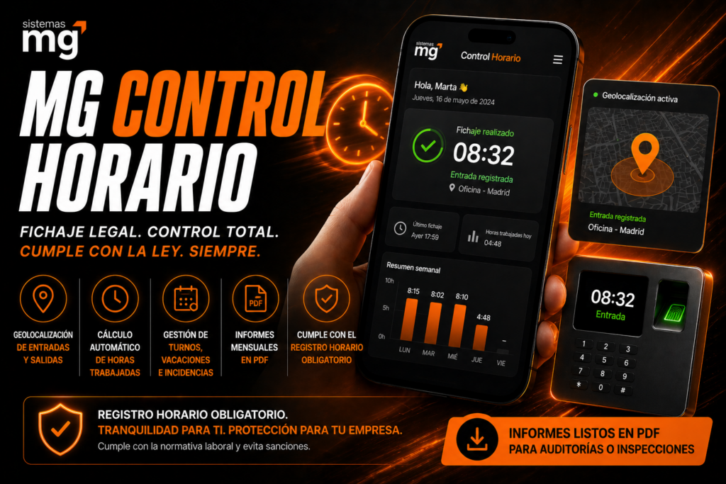 MG Control Horario - 360 Sistemas MG - Plataforma Todo en Uno