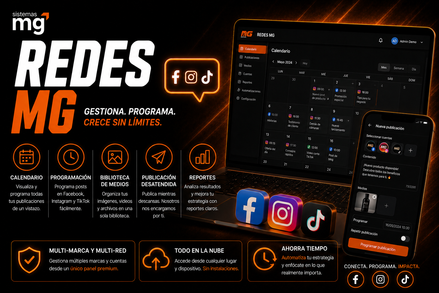 📱 MG Redes – 360 Sistemas MG – Plataforma Todo en Uno