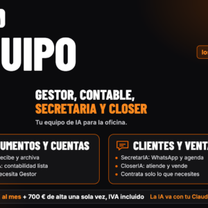 Pack Equipo IA, de Sistemas MG